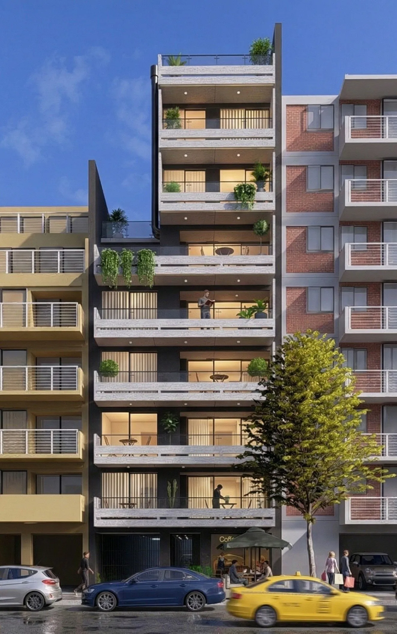 Render de la fachada de Torrent 1365
