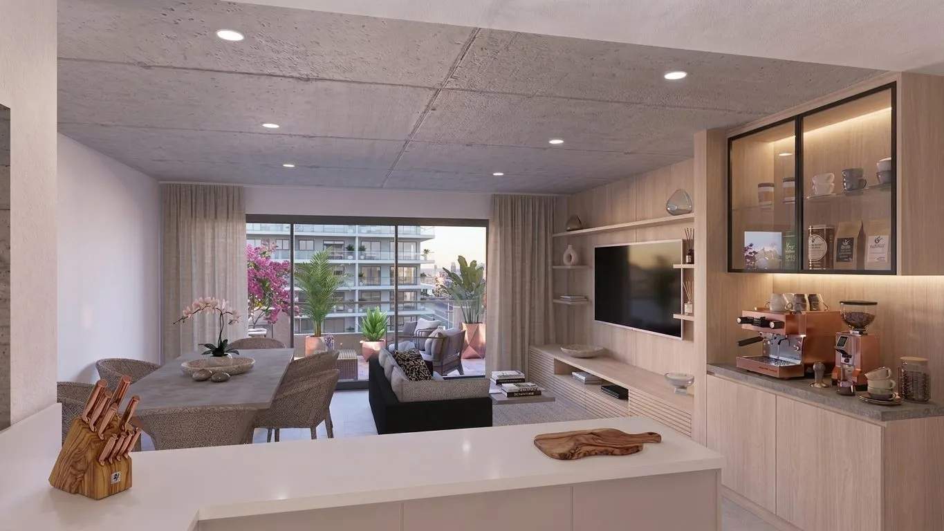 Render del living